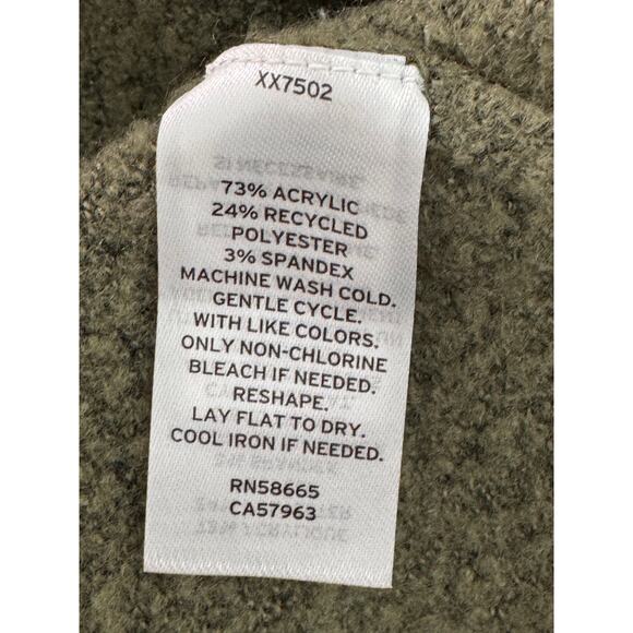 NEW CASLON NORDSTROM Green Long Sleeve V-Neck High-Low Pullover Sweater Size M - Picture 4 of 6